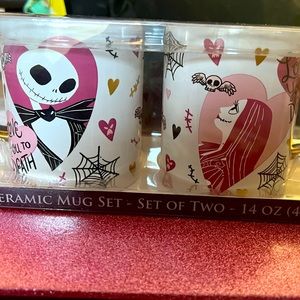 ⭐️NEW!⭐️Disney the Nightmare before XmasJack Skellington & Sandy Ceramic Mug Set